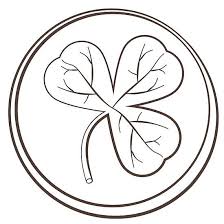 Grey Outline Shamrock Leaf Pattern In 2020 Leaf Pattern Pattern Comforters Metal Prints