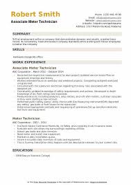 By using jobhero's vast selection of cover letter examples, you can see what you need to include and how to portray your work history to ensure that you stand out above other candidates. Meter Technician Resume Samples Qwikresume