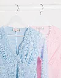 Are you looking for a unique baby shower invitation wordings? Blume Maternity Long Sleeve Lace Baby Shower Midi Dress In Light Blue Asos
