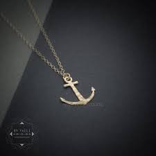 Gold Anchor Necklace Gold Anchor Jewelry Nautical Statement Etsy Anchor Necklace Gold Jewelry Anchor Jewelry