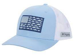 Columbia Pfg Mesh Snapback Fish Flag Ball Cap Columbia Pfg Ball Cap Cap