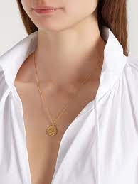 Virgo 24kt Gold Plated Necklace Alighieri Virgo Necklace Gold Virgo Necklace 24kt Gold