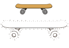 See the presented collection for deck coloring. Drawing Connect The Dots Skateboard Coloring Pages Connect The Dots Coloring Pages Coloring Pages For Kids And Adults