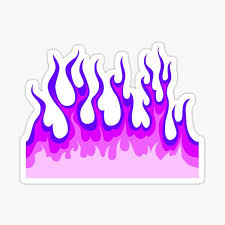 How hot is purple fire. Fire Hot Rod Sticker By Guillermofarze Redbubble