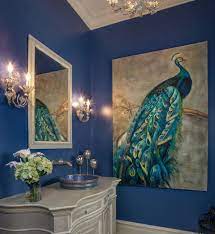 10 Ways To Decorate With Peacock Blue Home Decor Peacock Decor Bathroom Interior Design