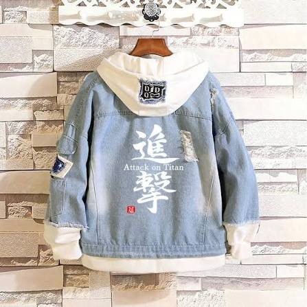 Crunchyroll Attack on Titan Survey Corps Denim Jacket