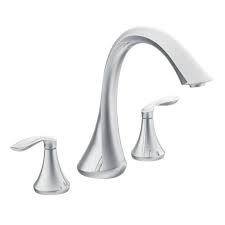 If your moen faucet was manufactured after 2009 and you are looking at the 1225 cartridge, it is possible that you may actually have a 1255 cartridge because cartridge. Moen Eva 2 Handle Deck Mount Roman Tub Faucet Trim Kit In Chrome Valve Not Included T943 The Home Depot