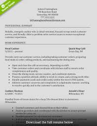 How to write a food service resume objective or summary? How To Write A Perfect Cashier Resume Examples Included
