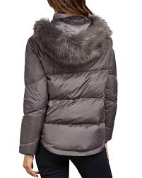 Ted Baker Lavenia Short Down Puffer Jacket In Light Grey Gray Lyst