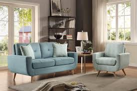 ··· modern accent chairs grey velvet chairs living room arm chairs set of 2 (not including table). Buy Homelegance Deryn Loveseat And Chair Set 2 Pcs In Teal Polyester Online