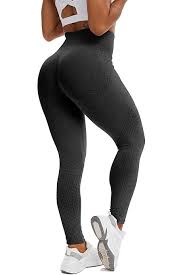 FITELITE महिला स्क्रैच बट लिफ्टिंग लेगिंग निर्बाध उच्च कमर योग पैंट कसरत  लेगिंग, # 1 काला : Amazon.in: कपड़े और एक्सेसरीज़