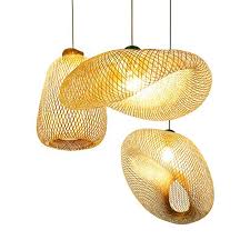 lamp wood bamboo art led pendant lights lighting rattan pendant lamps dining room home indoor luminaire kitchen fixtures pendant lamp dining rattan pendant light japanese lamp