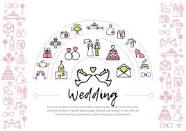 Finde und downloade kostenlose grafiken für hochzeit. Hochzeitskleid Illustration Premium Vektor