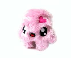Fluse Kawaii Plush Cute Monster Stuffed Animal Light Pink Kawaii Plusch Niedliche Monster Etsy