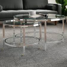Two Is Always Better Than One Even When It Comes To Coffee Tables This Set Features Two Tables A L In 2020 Coffee Table Silver Coffee Table Minimalist Coffee Table