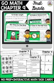 Digital Learning Go Math First Grade Digital Task Cards Chapter 9 Go Math Digital Task Cards Task Cards