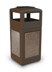 Plastic Outdoor Trash Can Large Capacity Garbage Can Outdoor Trash Cans Trash Can Trash Receptacle