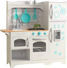Cloth curtain above the sink Kidkraft 53424 Countryside Spielkuche Aus Holz Mit Eiswurfelspender Und Interaktivem Zubehor Ez Kraft Assembly Amazon De Spielzeug