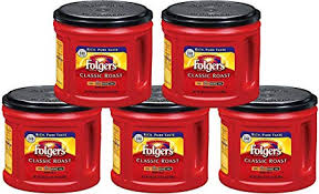 Each sip delivers the rich, smooth flavor that's been brewing for generations. Amazon Com Folgers Classic Roast Ground Coffee Medium Roast 30 5 Ounce 5 Pack Office Products