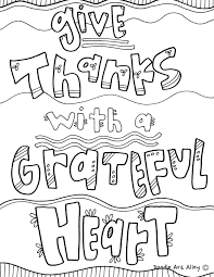 There are in view of that many online printable coloring pages that you can have a blast offering them to your children. Coloring Thankful Quotes Doodle Art Alley