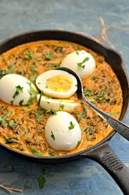 Creamy Egg Curry With Methi Leaves Methi Anda Curry Recipe Methi Recipes Curry Recipes Indian Food Recipes