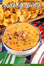 Cowboy Queso Recipe Queso Cheese Dip Loaded With Meat Beans Rotel Tomatoes And Corn Can Make In The Microwave Slow Cooking Recipes Recipes Queso Recipe