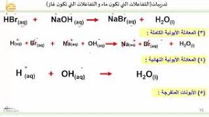 تدريبات التفاعلات التي تكون ماء و التفاعلات التي تكون غاز Youtube