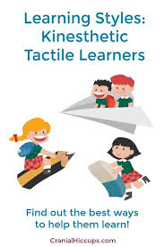 Learning Styles Kinesthetic Tactile Learners Cranial Hiccups Kids Learning Activities Learning Styles Kinesthetic