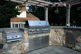 There are many prefab outdoor kitchen kits with various designs which you can choose for your back yard. Modular Outdoor Kitchen Cabinet Kits Outdoor Kitchen Kits