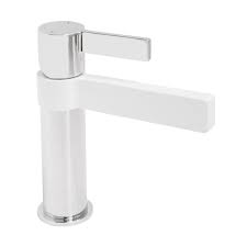 When a bathroom sink faucet handle is broken down, you will find it hard to turn it on and off. Jamie J Martini Chrome And Matte White 1 Handle Single Hole Bathroom Sink Faucet Ujtapbmarwh Rona