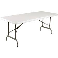 Bolero Rectangular Centre Folding Table 6ft White L001 Buy Online At Nisbets