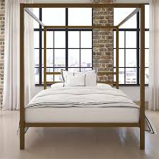 Any noble or real ambience that was devoted to rest was for these luxurious curtains. Dhp Modern Queen Metal Canopy Bed In Gold 4073949