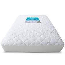 Deulia Waterproof Crib Mattress Protector Hypoallergenic Quilted Crib Fitted Sheets With Deep 9 Inch Skirts Brea Waterproof Mattress Pad Mattress Pad Mattress