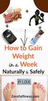 Apr 24, 2021 · the weight gain topic is not very common; How To Gain Weight In A Week Naturally And Safely Zerofatfitness