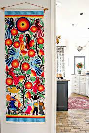 Decorating With Embroidery Finds The Gathered Home Mexican Wall Art Mexican Home Decor Diy Wall Art
