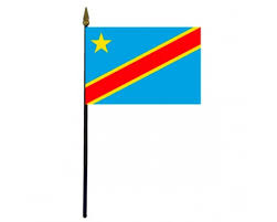 The national flag of the democratic republic of the congo (french: Flag Of The Democratic Republic Of The Congo
