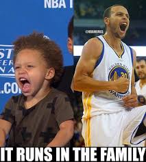 Steph Curry And His Daughter Riley Warriors Nba Funny Memes Nba Funny Funny Basketball Memes Basketball Funny