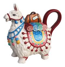 This stoneware tea pot is available in cobalt blue, white, and tangerine orange. Buy Blue Sky Ceramic Peru Llama Teapot Multicolor Online At Low Prices In India Amazon In