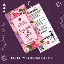 Matt art card 210gsm.seller sangat peramah dan sedia ikut design yg sy minta. Kad Kahwin Digital Kod 90 Kad Kahwin