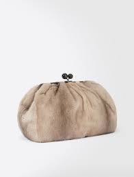 Max Mara Colette Gris Tourterelle Grand Sac Pasticcino En Vison Fur Bag My Style Bags Bags