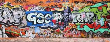 3d Graffiti Rap Letters Orange Wall Murals Wallpaper Wall Art Decals D Idecoroom