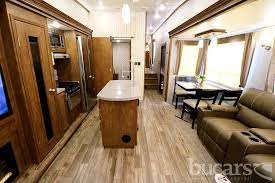 The sabre 36bhq has a rear living room with a side entertainment center including a 40 led tv, bluetooth stereo, 200 watt ceiling mount. 2018 Forest River Sabre 36bhq Bucars Rv Dealers