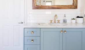 It is important, however, to secure the vanity to the wall so it doesn't move once the plumbing is connected. Bathroom Vanity Against The Side Wall Or 2 Gap