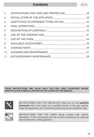 For example , the symbol for convection cooking indicates that the top and bottom element will operate; Smeg A1 2 Instructions For Installation And Use Manual Pdf Download Manualslib