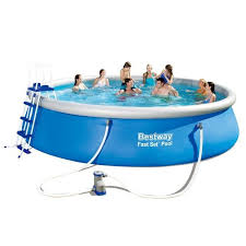 Bestway Inflatable Pool 549x122 Cm Cartridge And Ladder Treatment Plant Poolfunstore