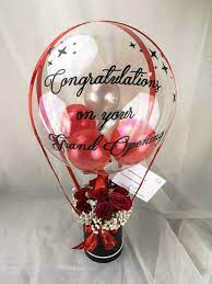Maybe you would like to learn more about one of these? Balloons Insider Balloon Tied To Flowers Personalised Gifts Diy Balloons Flower Box Gift