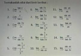 Soal fungsi trigonometri juga dibahas. Limit Fungsi Trigonometri Kelas Xii Mipa Please Bantu Jawab Brainly Co Id