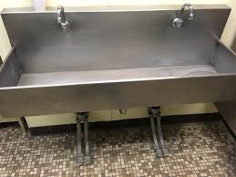 this sink that has foot pedals to turn