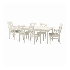 Ingatorp Ingolf White Nordvalla Beige Table And 6 Chairs Ikea Dining Room Table Chairs Table And Chairs Ikea