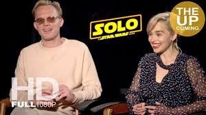 Bettany playing a star wars crime boss fits with what he's previously said about the movie. Paul Bettany And Emilia Clarke Ultimate Solo A Star Wars Story Interview Youtube